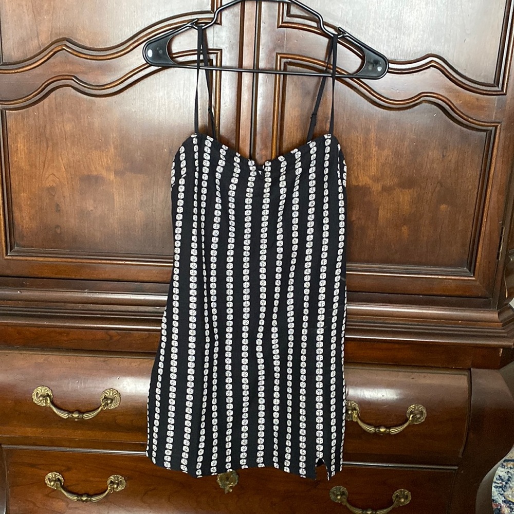 RVCA Paris Mini Dress in Black Dice
